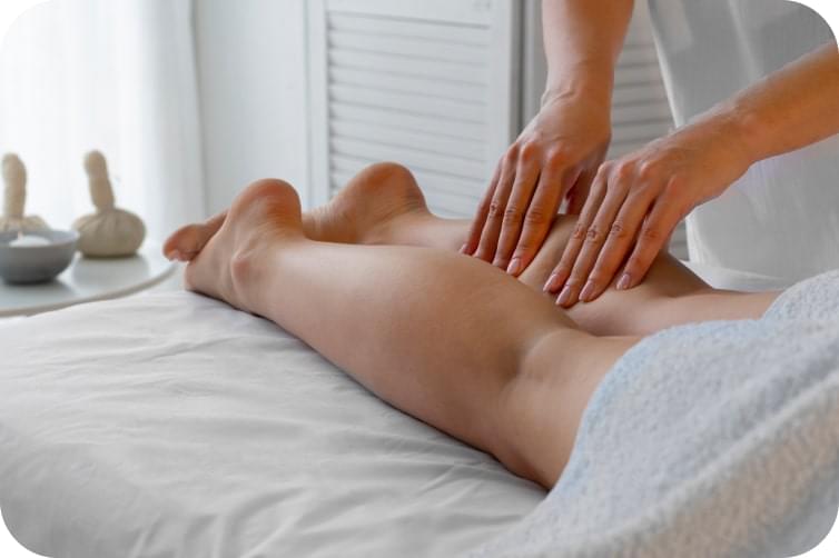 Lymphatic drainage massage therapy session at Renew Pasadena CA
